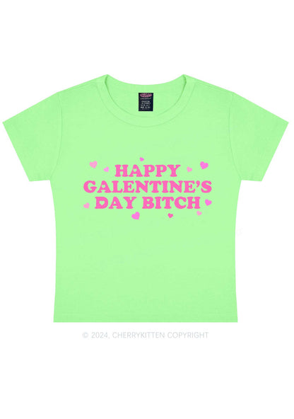 Happy Galentines Day Y2K Valentine's Day Baby Tee Cherrykitten