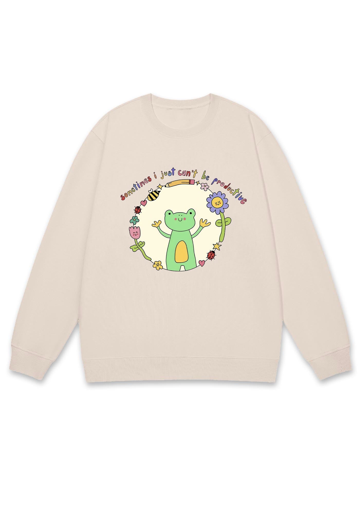 I Just Can't Be Productive Y2K Sweatshirt