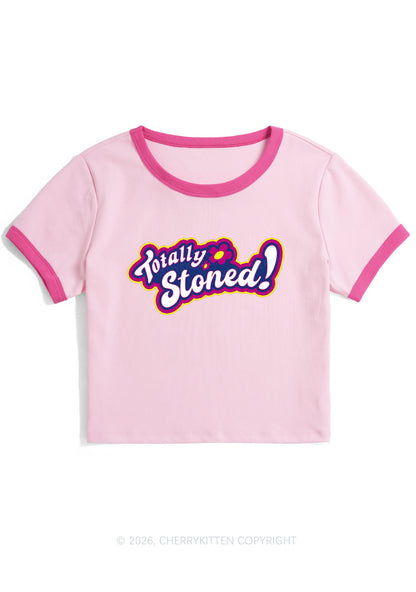 Totally Stoned Y2K Ringer Tee Cherrykitten