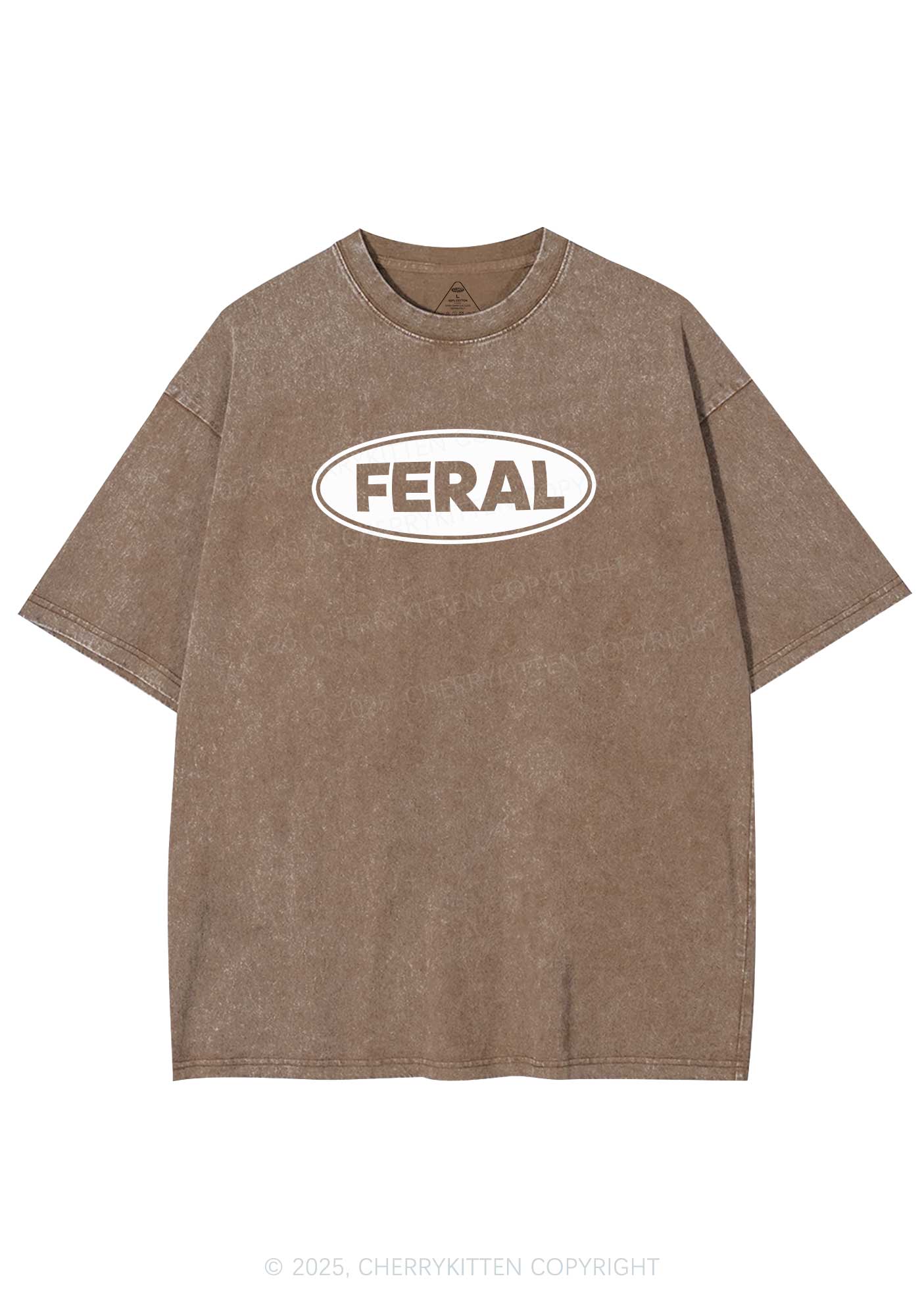 Feral Y2K Shirts Washed Tee Cherrykitten