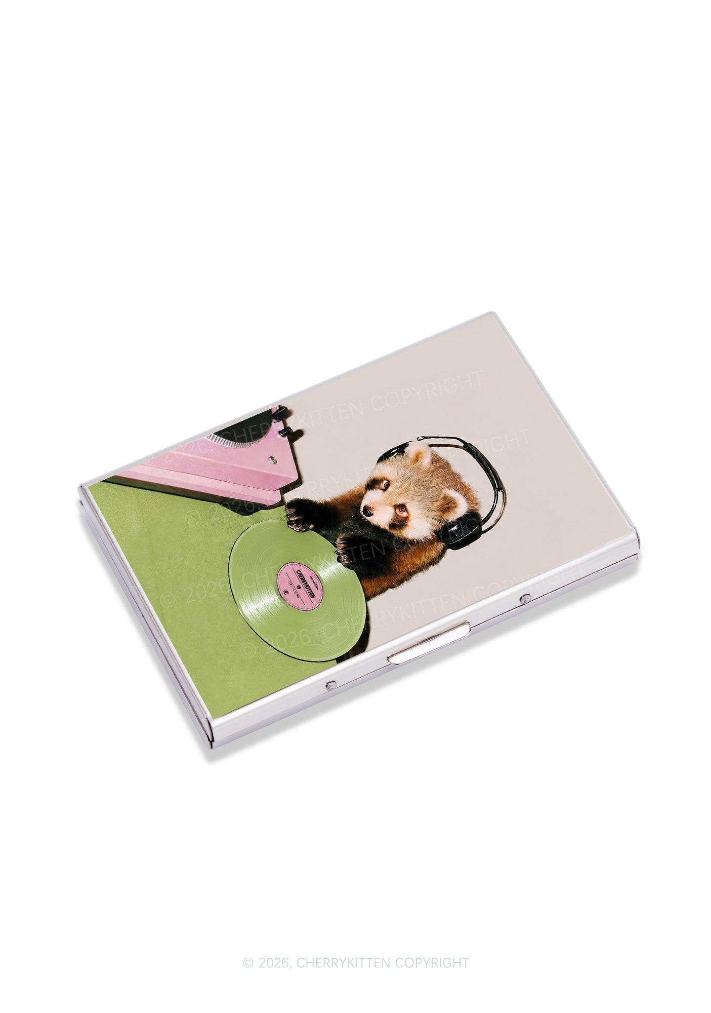 Red Panda DJ Y2K Mirror Cigarette Case Cherrykitten