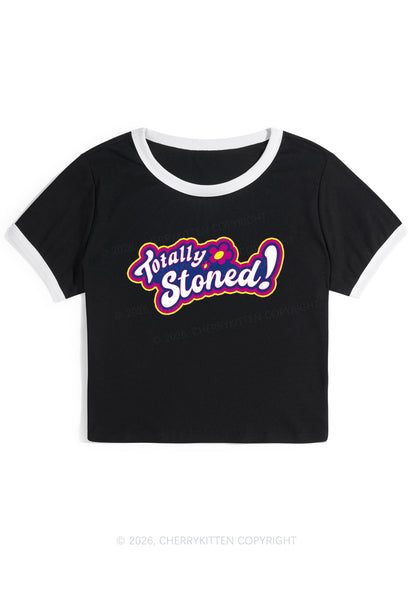 Totally Stoned Y2K Ringer Tee Cherrykitten