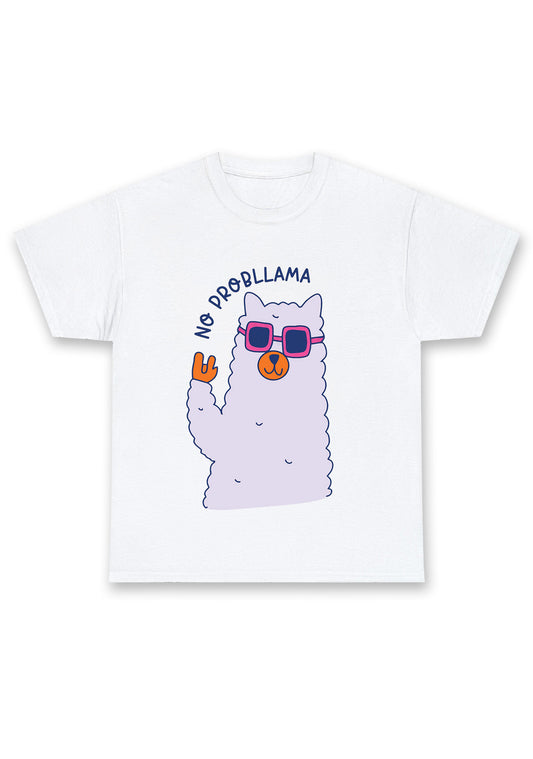 No Probllama Alpacas Chunky Shirt