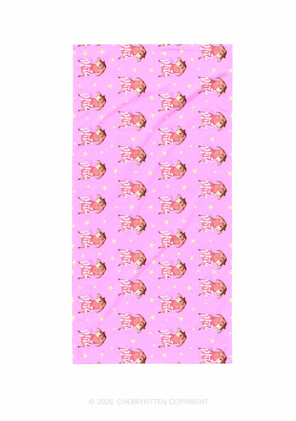 Pink Ratz Y2K Beach Towel Cherrykitten