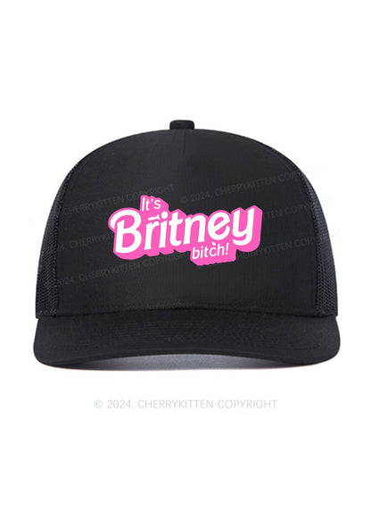 It's Britney Bixch Y2K Trucker Mesh Hat Cherrykitten