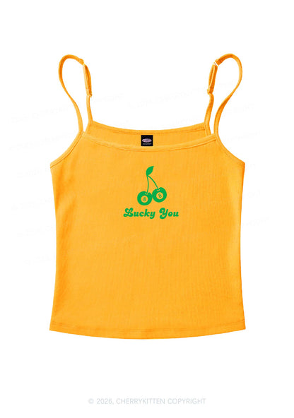 Lucky Eight St Patricks Y2K Spaghetti Strap Cami Cherrykitten