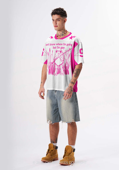 But I Am Gay Frog Pride Y2K Sport Jersey Shirts Cherrykitten