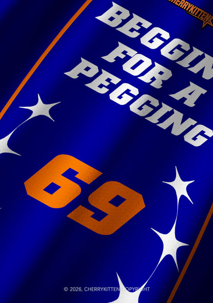 Begging For A Pegging Y2K Football Jersey Shirts Cherrykitten