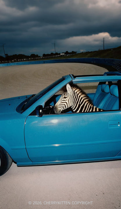 Zebra Driver Y2K Phone Case Cherrykitten
