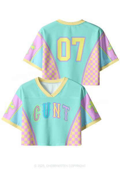 Custom Mint Green Cxxt Y2K Crop Sport Jersey Shirts Cherrykitten