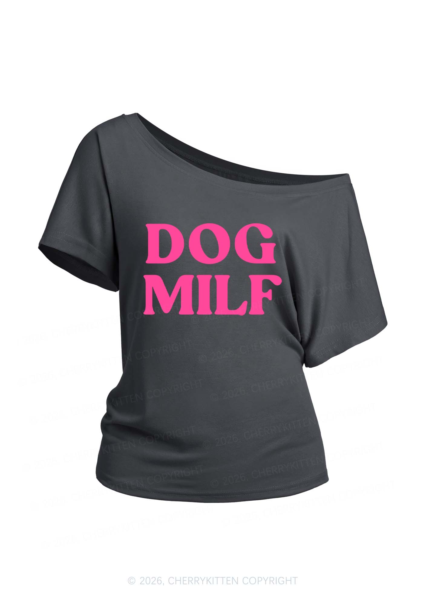 Dog Mxxf Y2K Off Shoulder Tee Cherrykitten