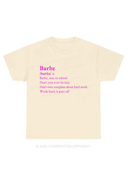 Barbz Meaning Y2K Chunky Shirt Cherrykitten