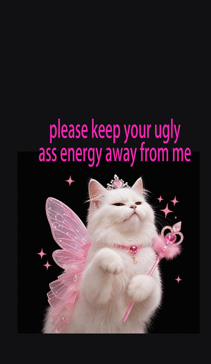 Keep Your Ugly Axx Energy Away Y2K Phone Case Cherrykitten