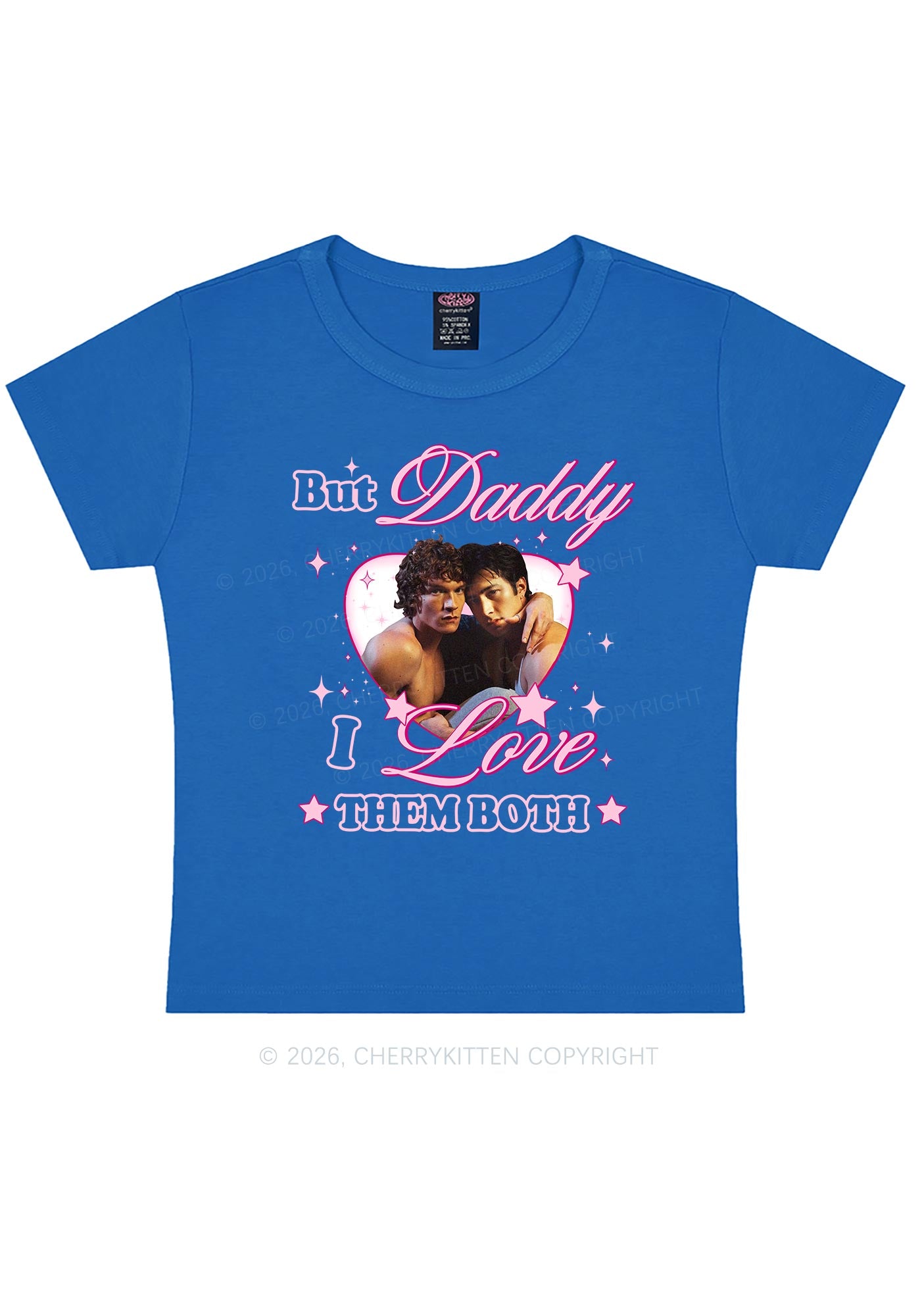 But Daddy I Love Them Both HR Y2K Baby Tee Cherrykitten