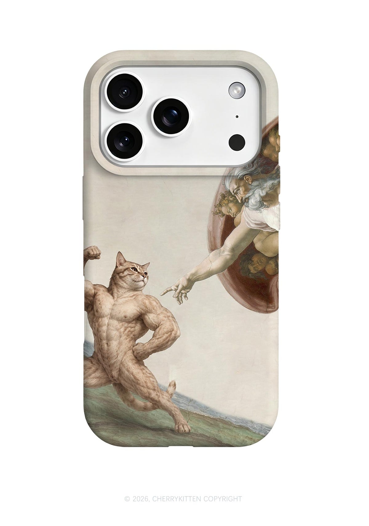 Gym Cat God Touch Y2K Phone Case Cherrykitten