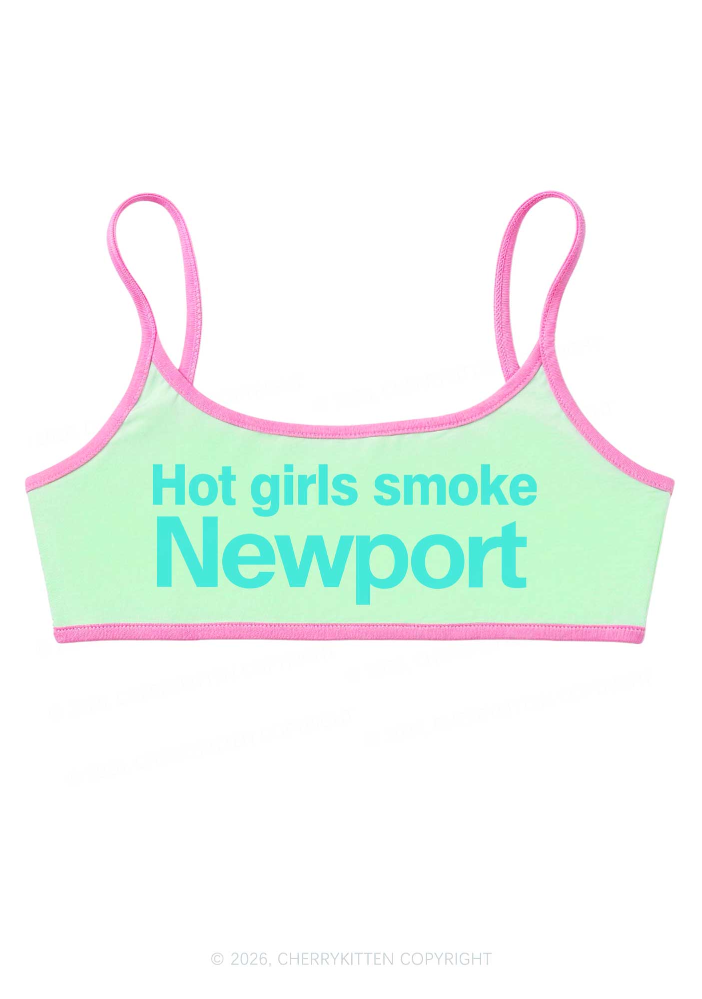 Hot Girls Smoke Y2K Super Crop Cami Cherrykitten