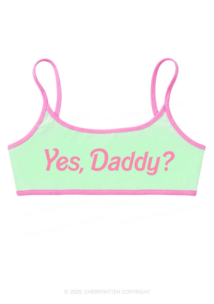 Yes Daddy Y2K Super Crop Cami Cherrykitten