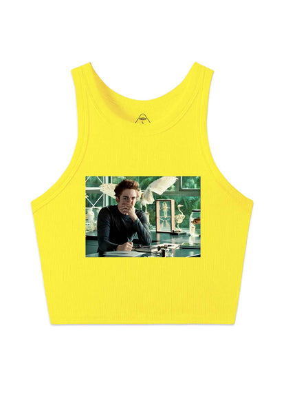 Vampire Boy Y2K Crop Tank Top Cherrykitten