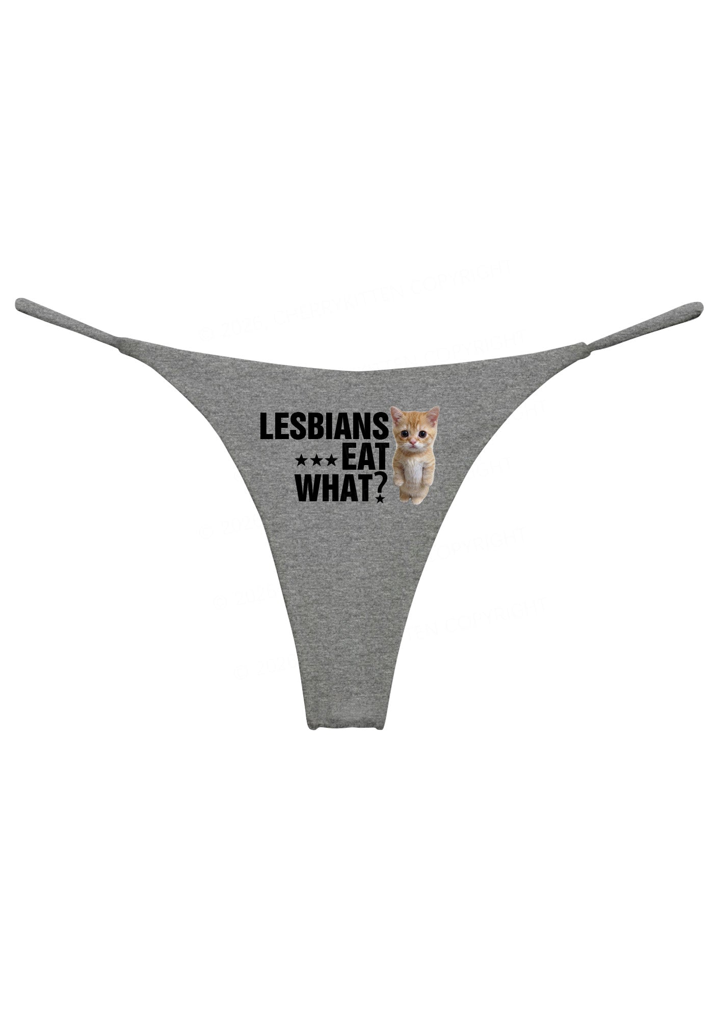 Lesbians Eat What Pride Y2K Bikini String Thong Cherrykitten