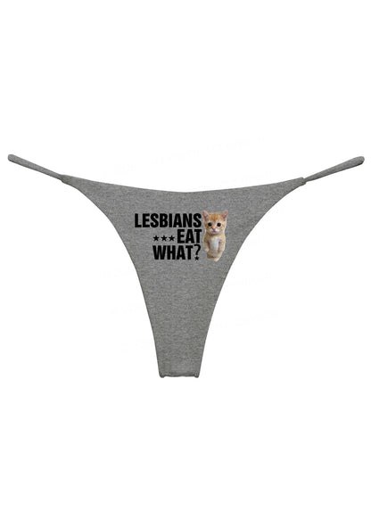 Lesbians Eat What Pride Y2K Bikini String Thong Cherrykitten