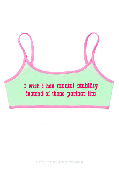 Mental Stability Instead Perfect Txts Y2K Super Crop Cami Cherrykitten