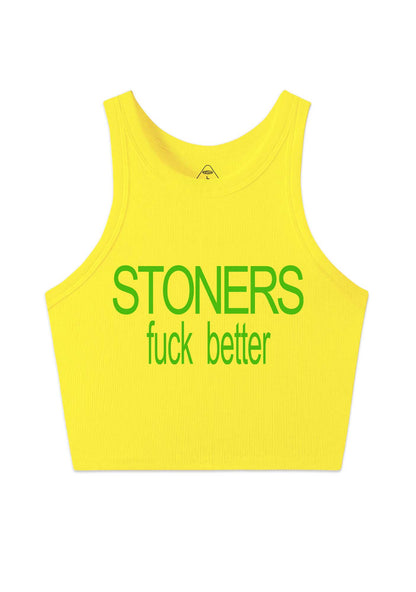 Stoners Fxxk Better Y2K Crop Tank Top Cherrykitten
