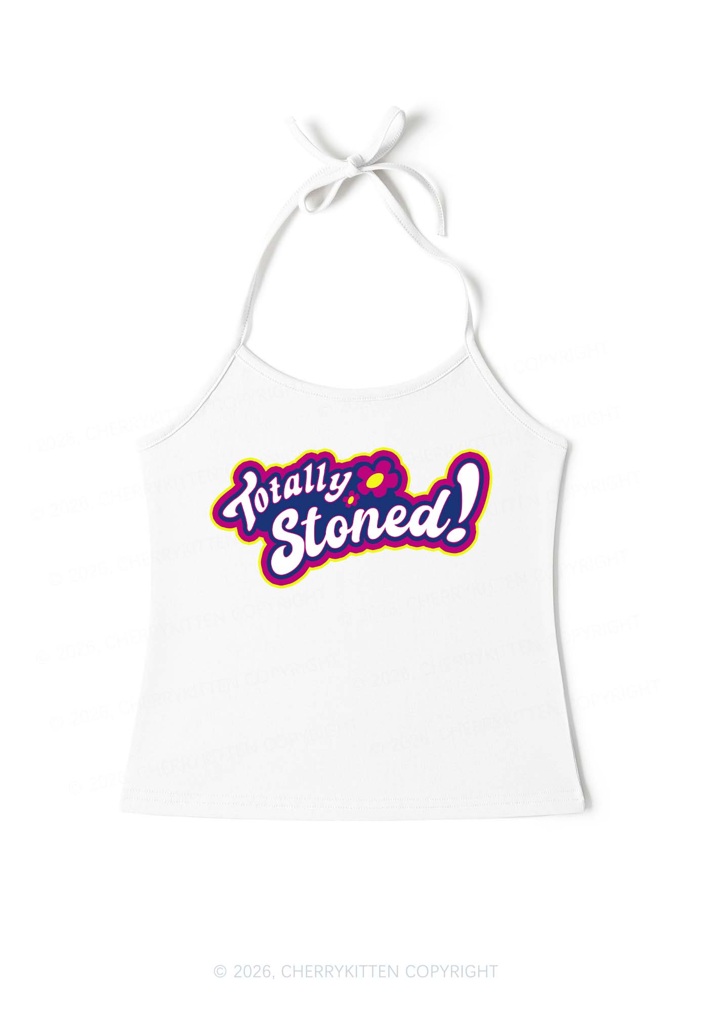 Totally Stoned Y2K Halter Neck Cami Cherrykitten