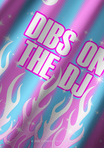 Dibs On The DJ Y2K Football Jersey Shirts Cherrykitten
