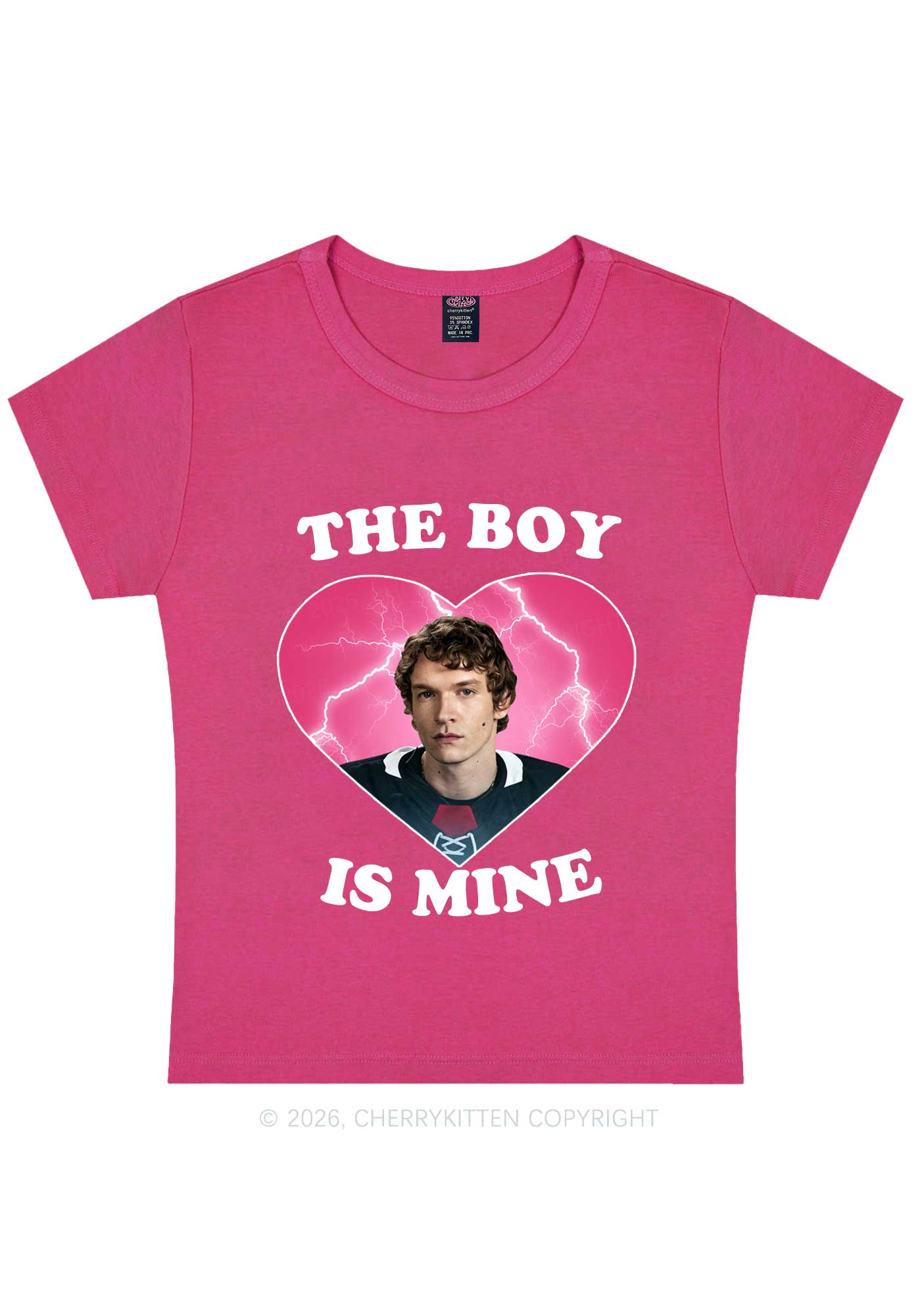 The Boy Is Mine CS Y2K Baby Tee Cherrykitten