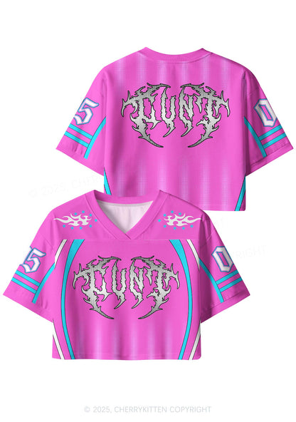 Custom Goth Pink Cxxt Y2K Crop Sport Jersey Shirts Cherrykitten