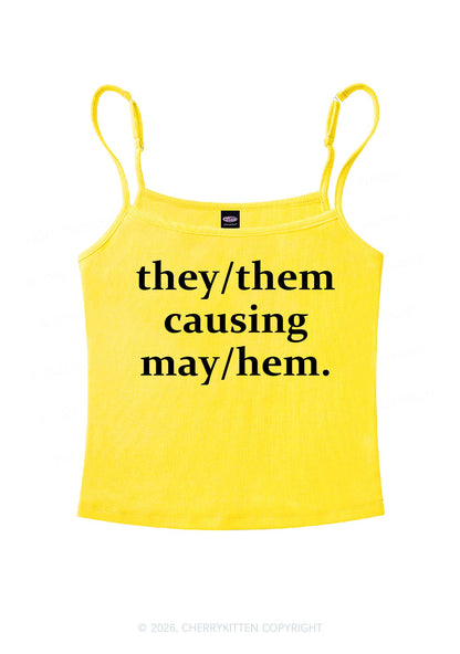 They Causing May Pride Y2K Spaghetti Strap Cami Cherrykitten