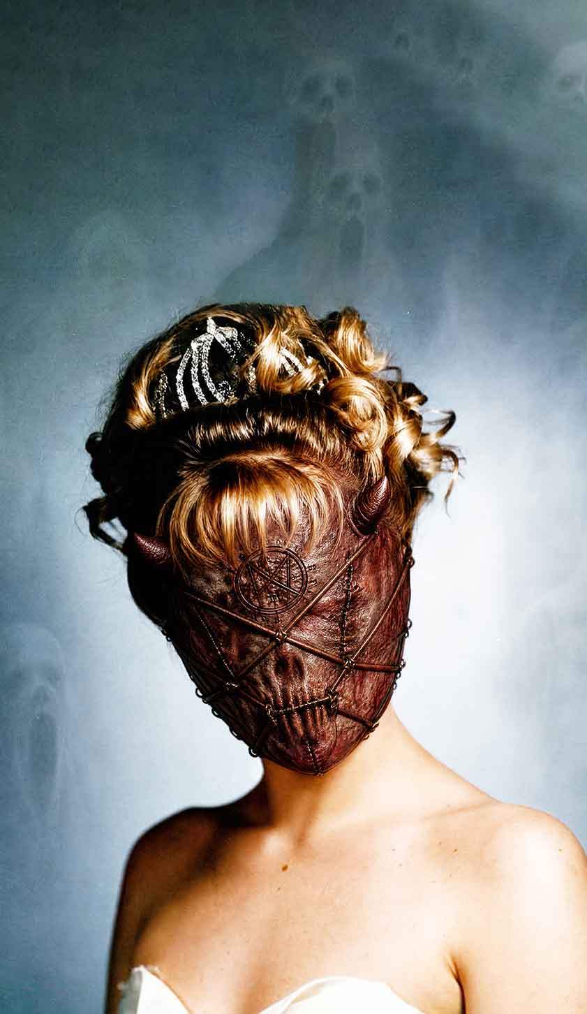 Halloween Demon Mask Woman Y2K Phone Case Cherrykitten