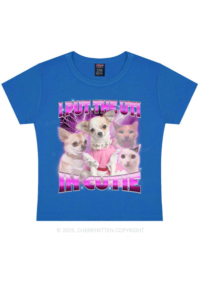 Put UTI In Cutie Y2K Baby Tee Cherrykitten