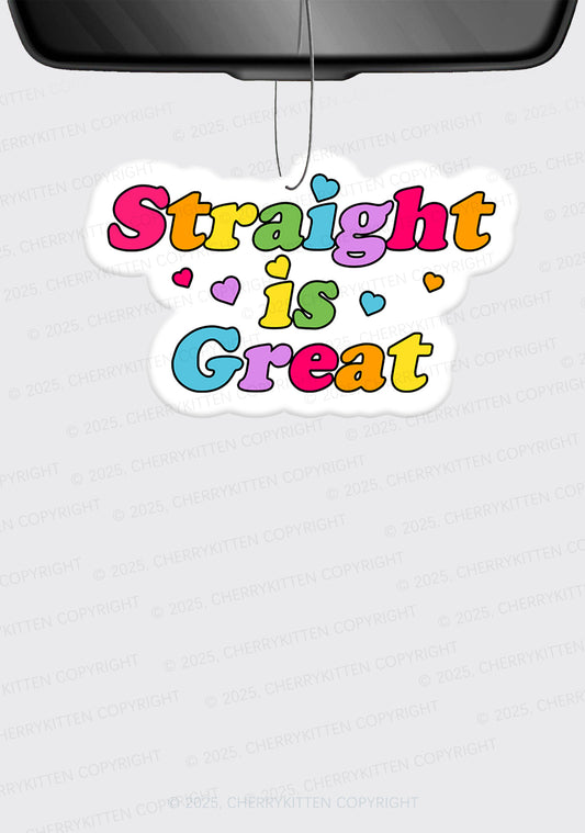 Straight Is Great Pride 1Pc Y2K Car Air Freshener Cherrykitten