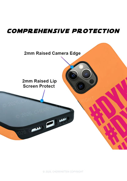 Orange Dyke Pride Y2K Phone Case Cherrykitten