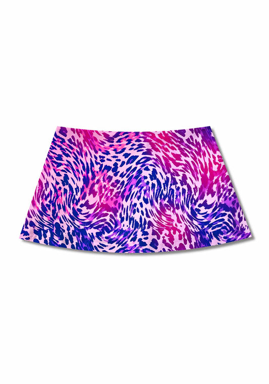 Bisexual Leopard Pride Y2K Print Mini Skirt Cherrykitten