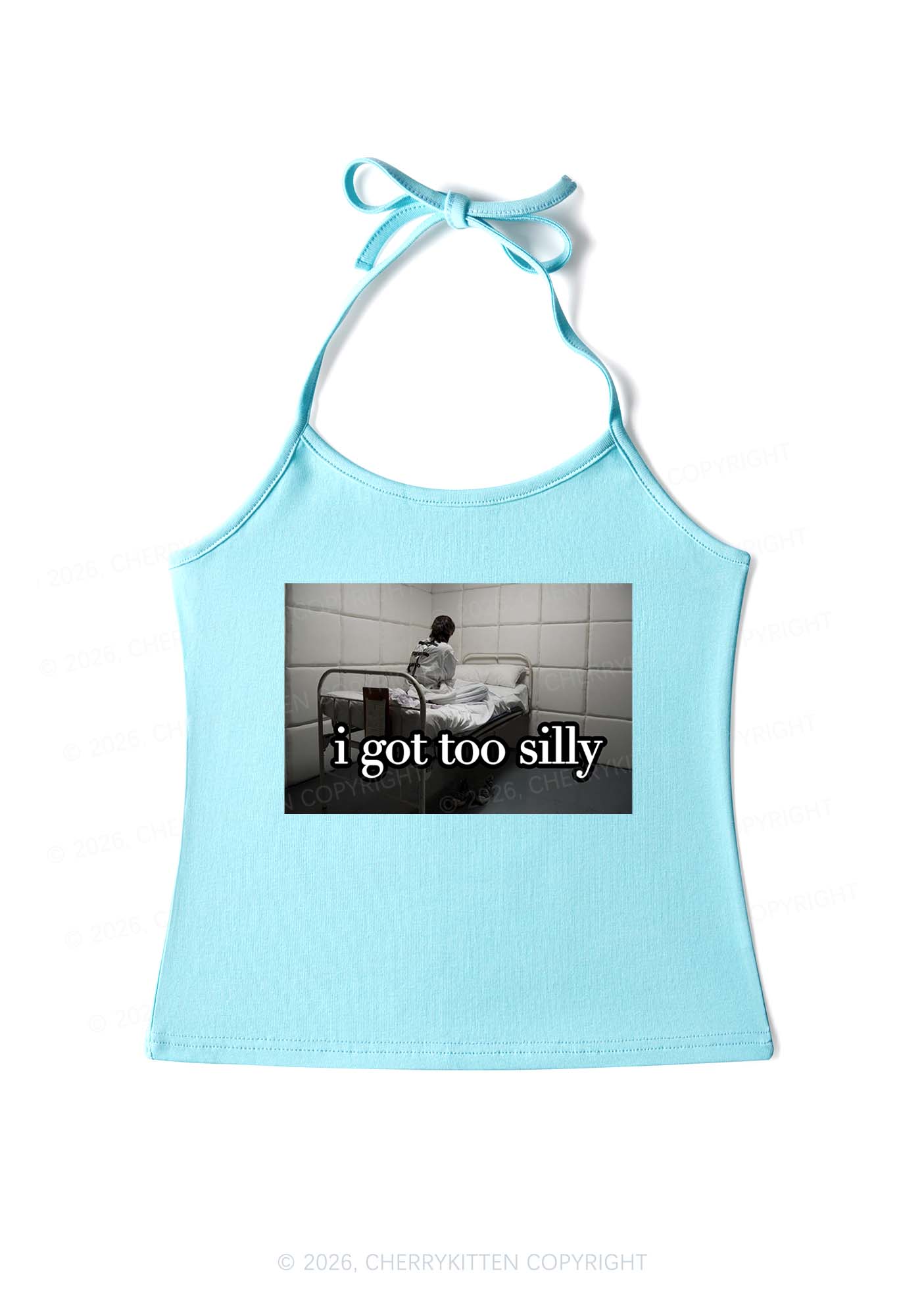 I Got Too Silly Y2K Halter Neck Cami Cherrykitten