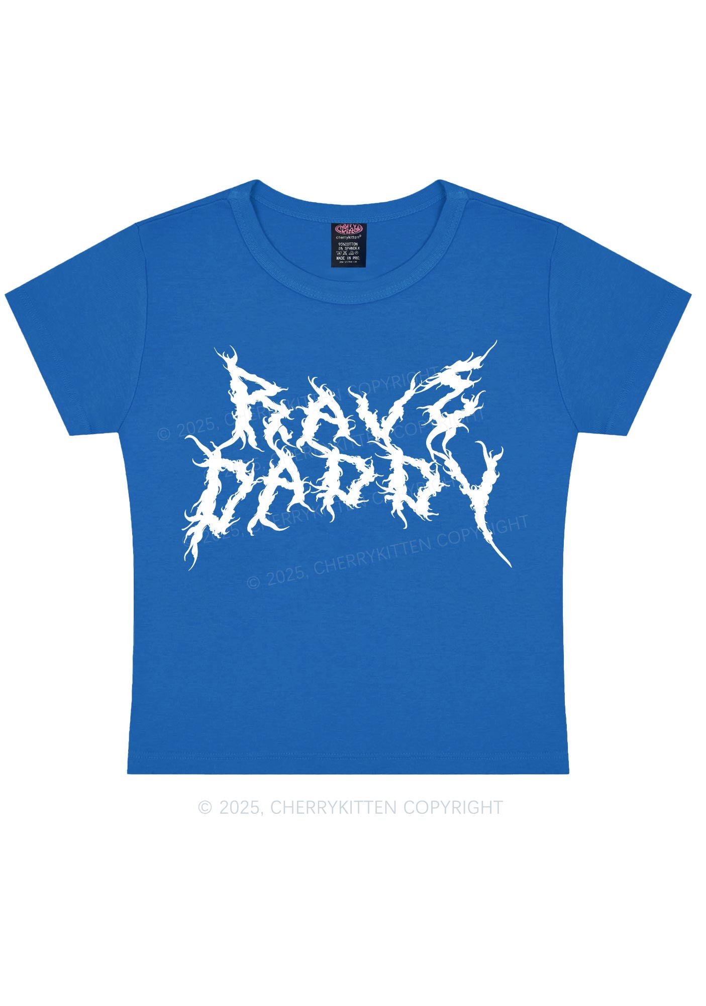 Rave Daddy Y2K Baby Tee Cherrykitten