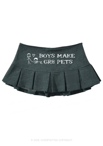 Boys Make Gr8 Pets Y2K Mini Pleated Skirts Cherrykitten