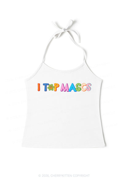 I Top Mascs Pride Y2K Halter Neck Cami Cherrykitten