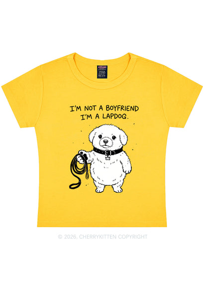Im A Lapdog Y2K Baby Tee Cherrykitten