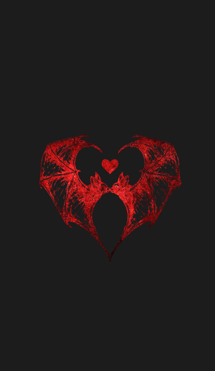 Halloween Bat Heart Y2K Phone Case Cherrykitten