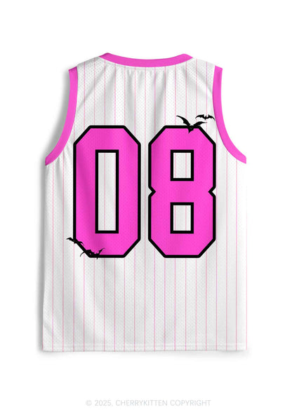 Halloween Custom White Going Slashing Y2K Sport Jersey Tank Cherrykitten