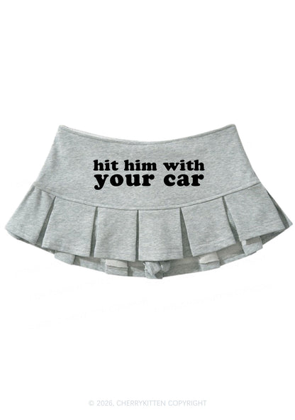 Hit Him Y2K Mini Pleated Skirts Cherrykitten