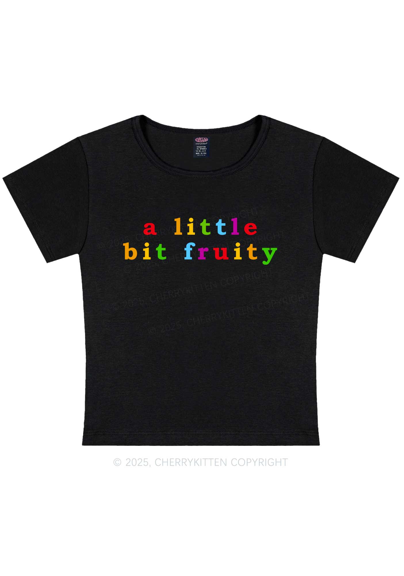 A Little Bit Fruity Y2K Baby Tee Cherrykitten