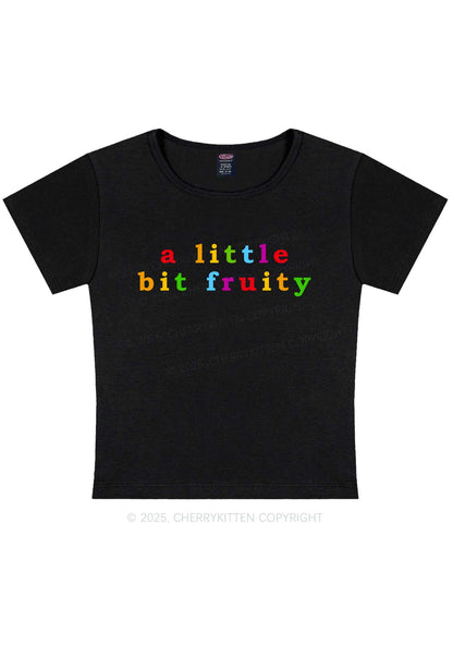 A Little Bit Fruity Y2K Baby Tee Cherrykitten