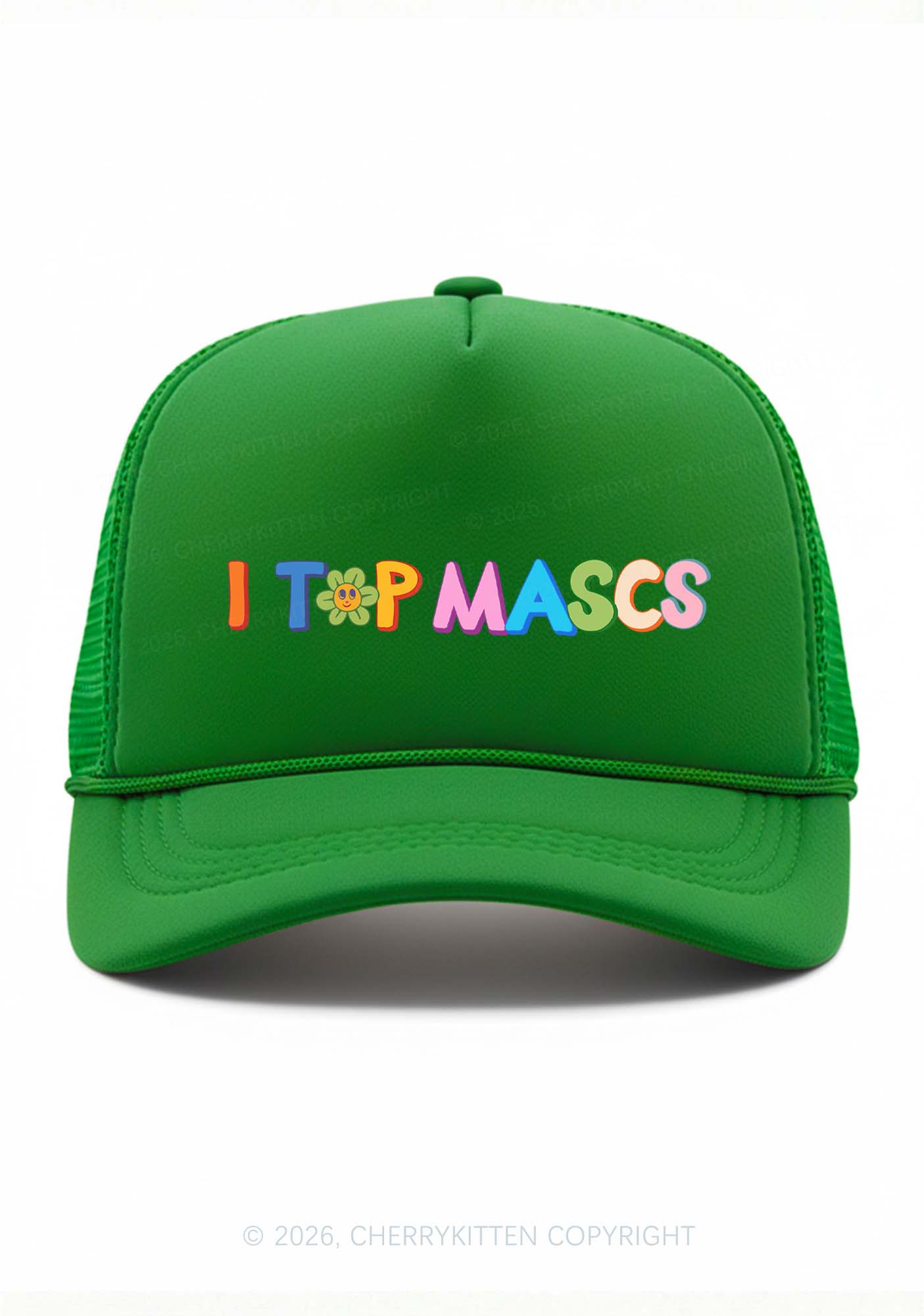 I Top Mascs Pride Y2K Trucker Hat Cherrykitten