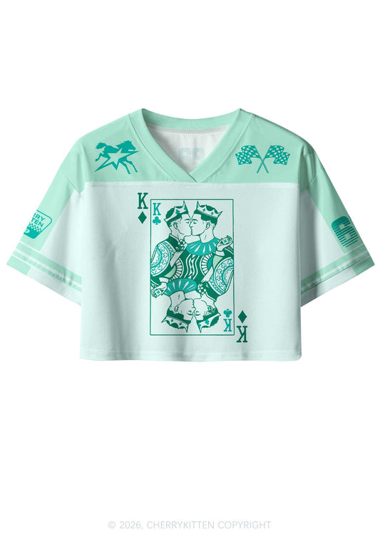 Gay King Pride Y2K Crop Sport Jersey Shirts Cherrykitten