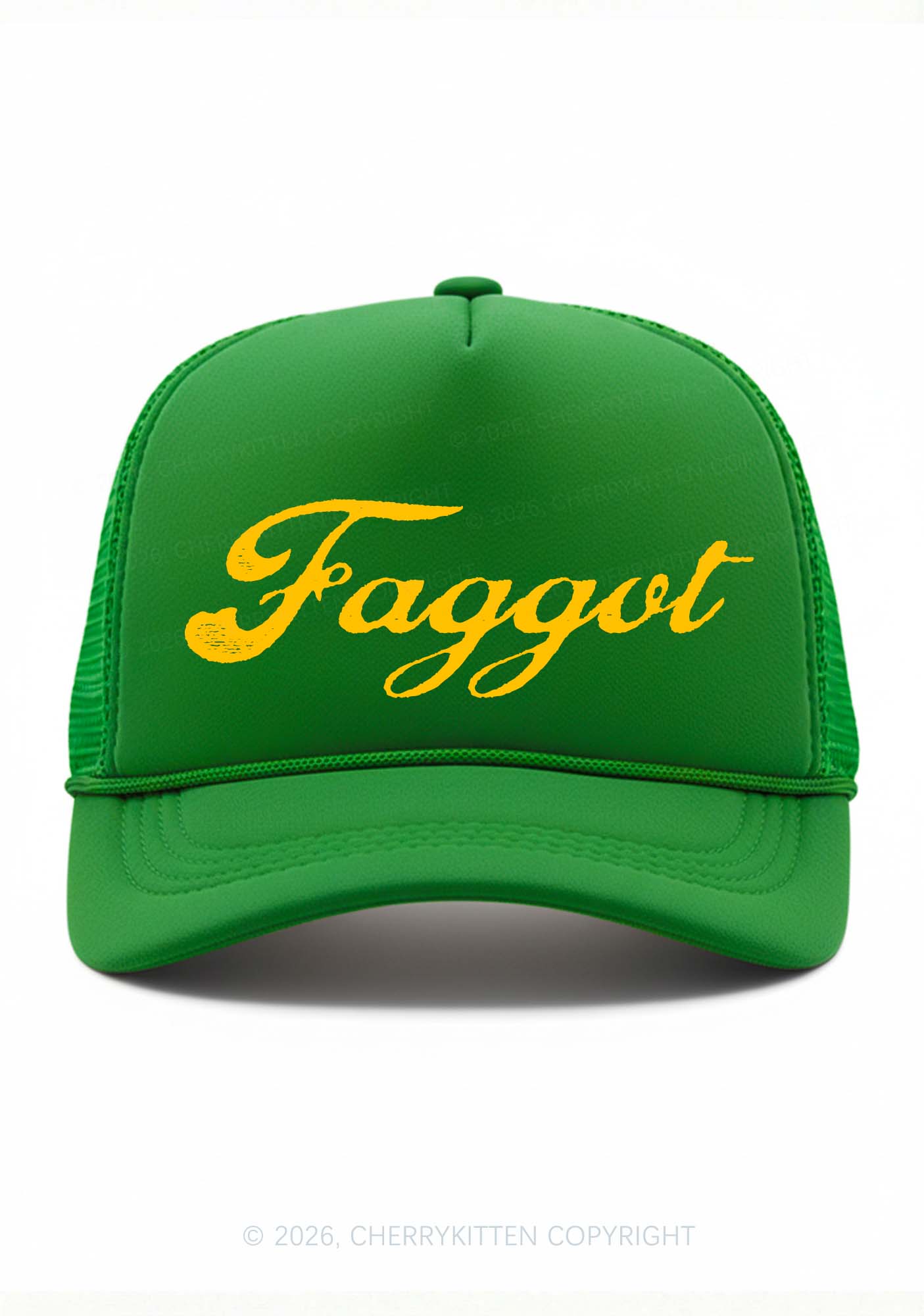 Faggot Art Pride Y2K Trucker Hat Cherrykitten