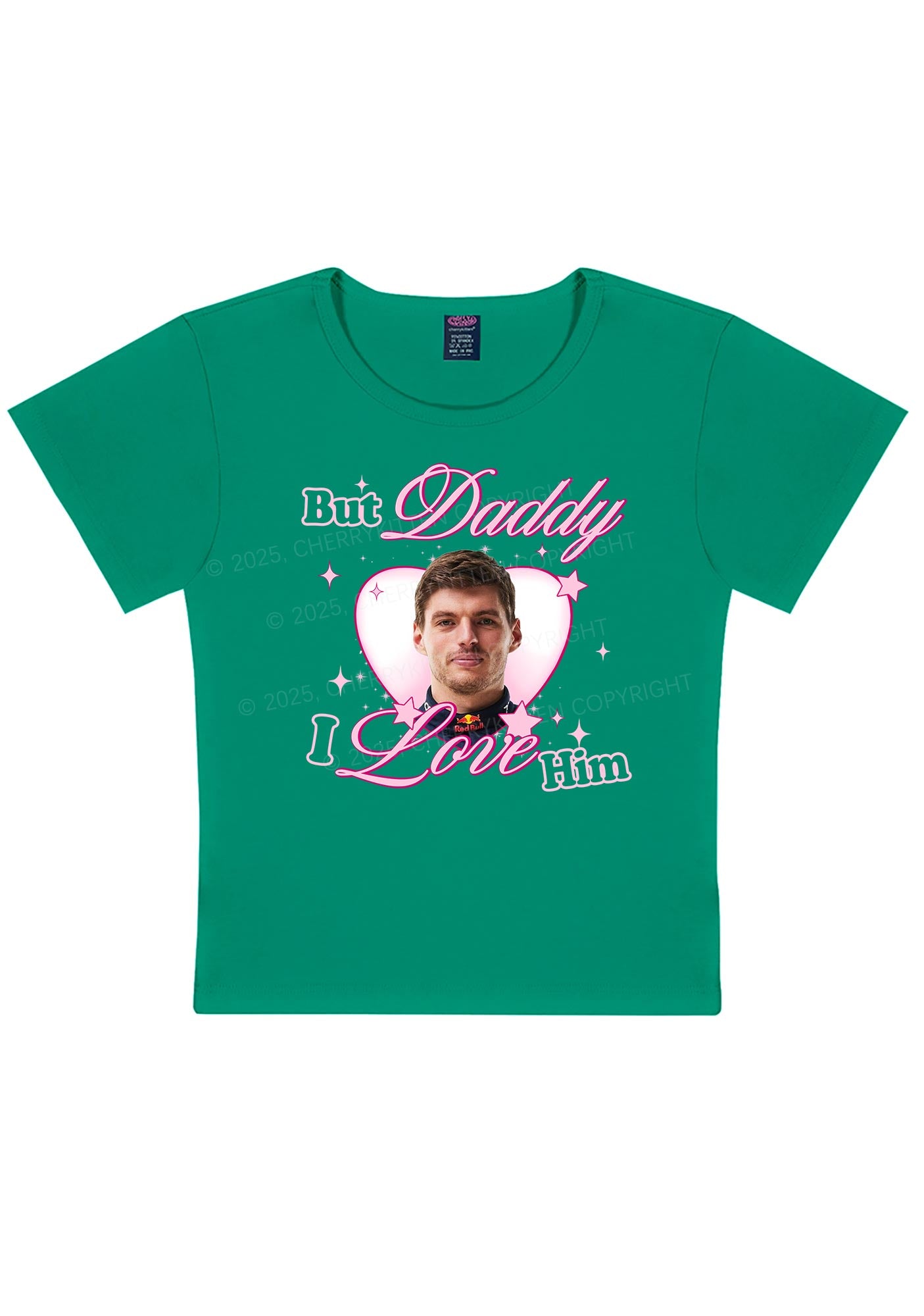 Daddy I Love The Driver Y2K Baby Tee Cherrykitten